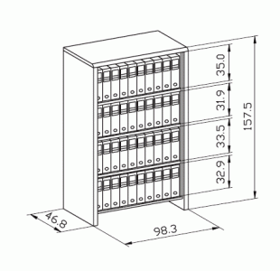 �������� ����<br>98x45x173 A160GG/90