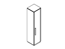 SNB10. Шкаф высокий 1 дверца с верхним топом и боковинами 464x450x1973