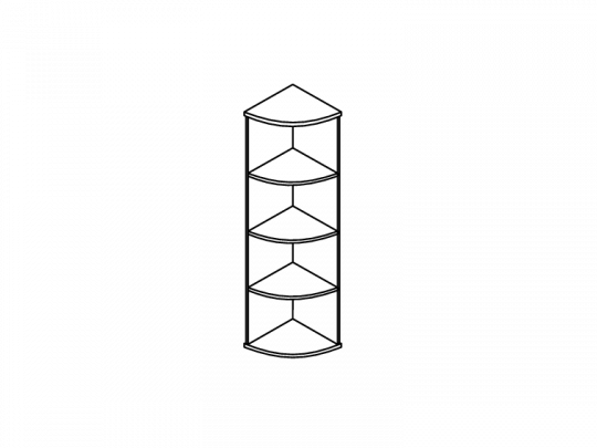 Стеллаж угловой ОШ3