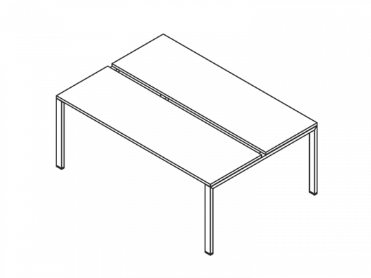 Стол METAL двойной  ACM124