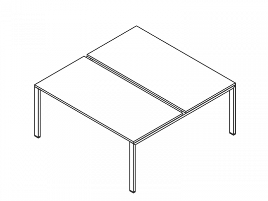 Стол METAL двойной  ACM133