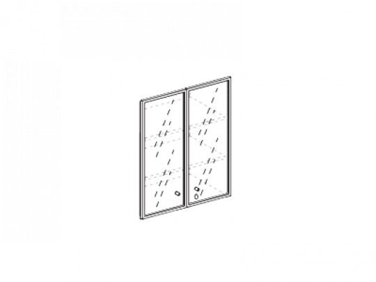 Двери с замком (стекло) 113704