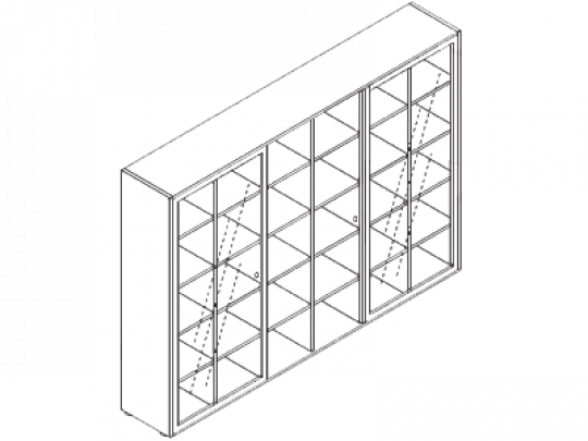 Шкаф-купе (стекло) 1ё3270