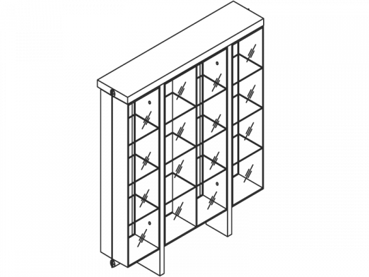 Шкаф высокий DA2223