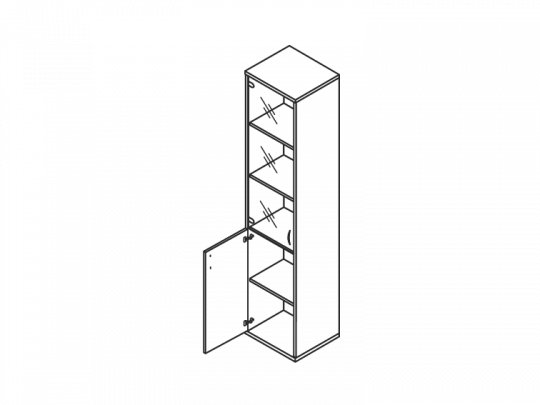 Шкаф левый А.СУ-1.2Л