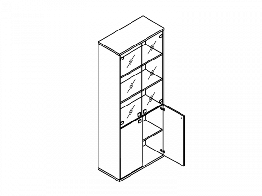 Шкаф высокий Л.СТ-1.2