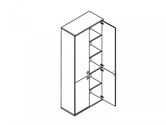 Шкаф высокий Л.СТ-1.3