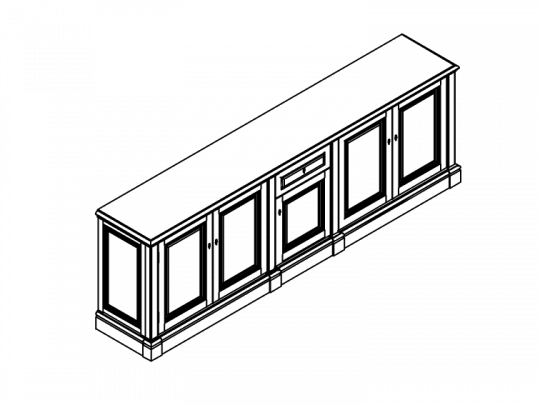 Шкаф низкий 5186