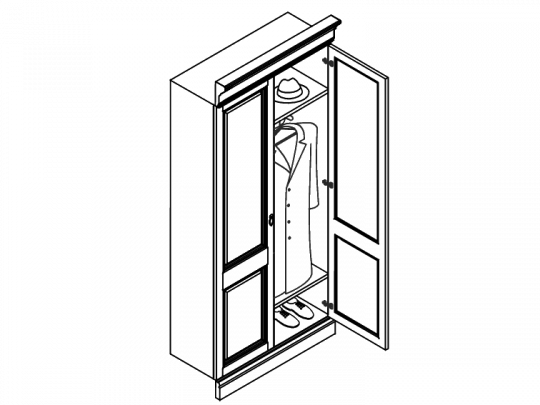 Секция гардеробная ANA29