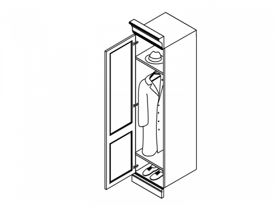 Секция гардеробная ANE05I