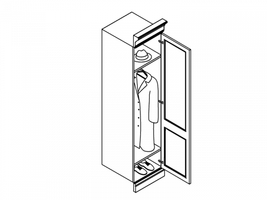 Секция гардеробная ANE05D