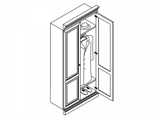 Секция гардеробная S-ANA29