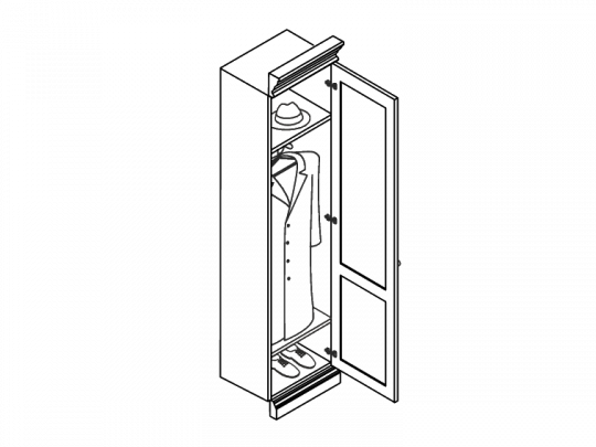 Секция гардеробная S-ANE29D