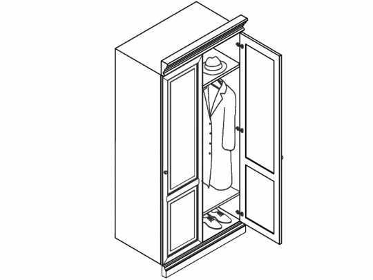 Секция гардеробная S-ANA05