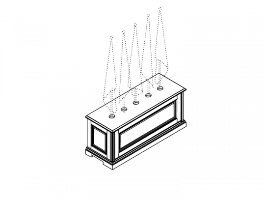 Тумба для флагов 5422