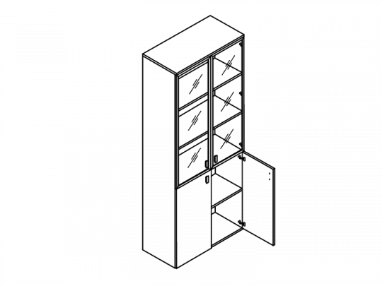 Шкаф высокий 101-714
