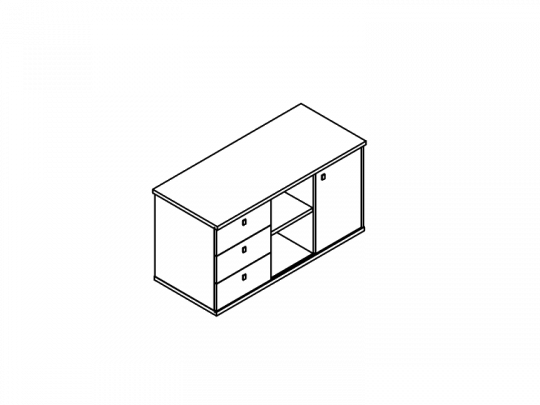 Тумба сервисная V-293
