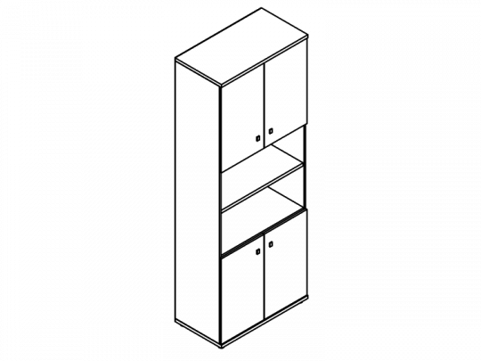Шкаф высокий V-605
