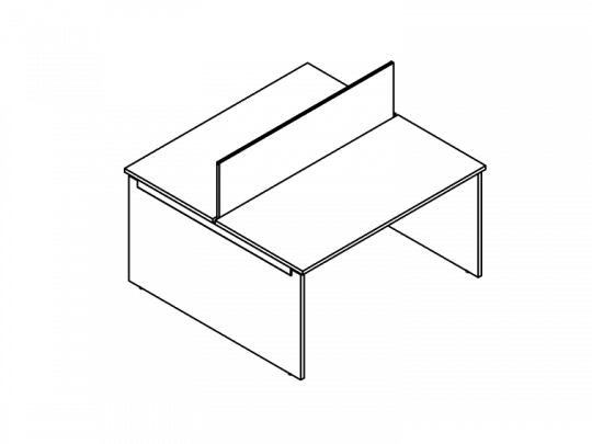 Бенч на 2 рабочих места 114S021