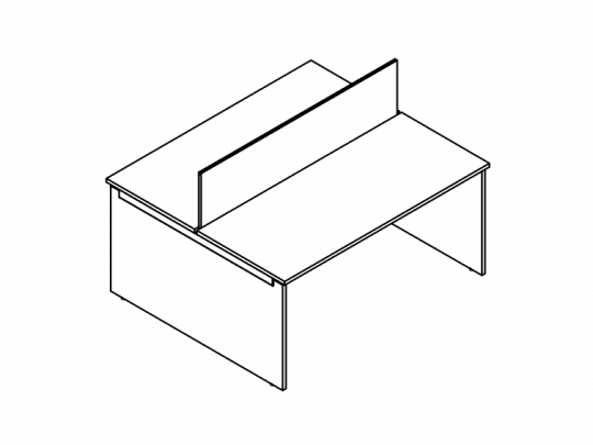 Бенч на 2 рабочих места 114S022