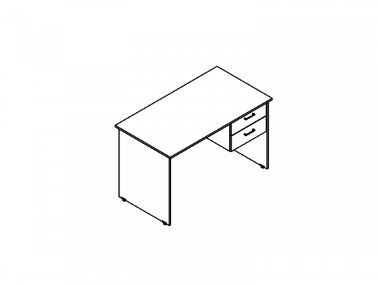 Стол с тумбой Р-122