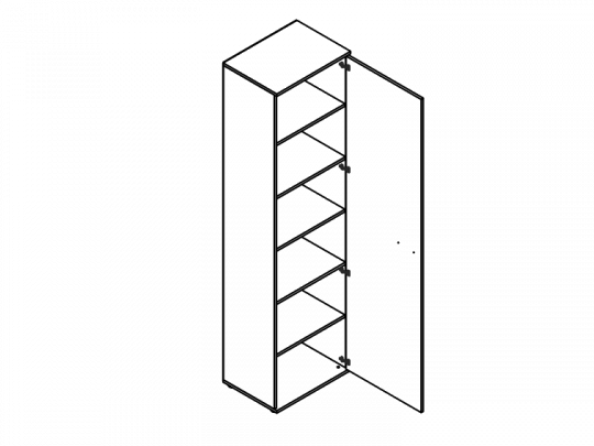 Шкаф высокий Р-561
