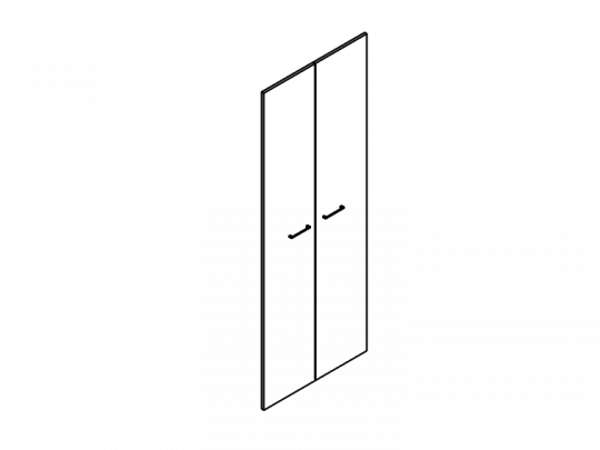 Двери высокие (пара) Р-030