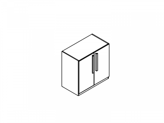 Шкаф низкий 2 дверцы SNB4