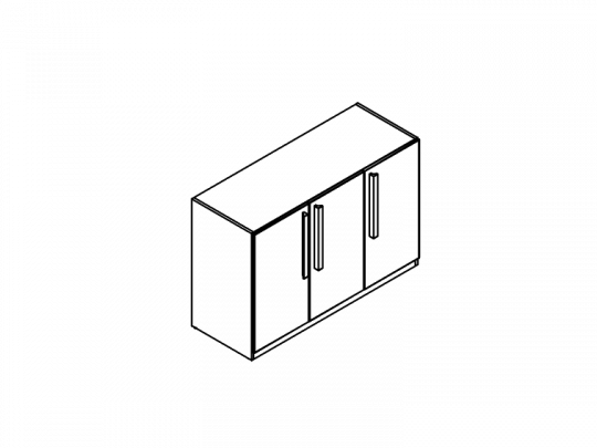 Шкаф низкий 3 дверцы  SNB6