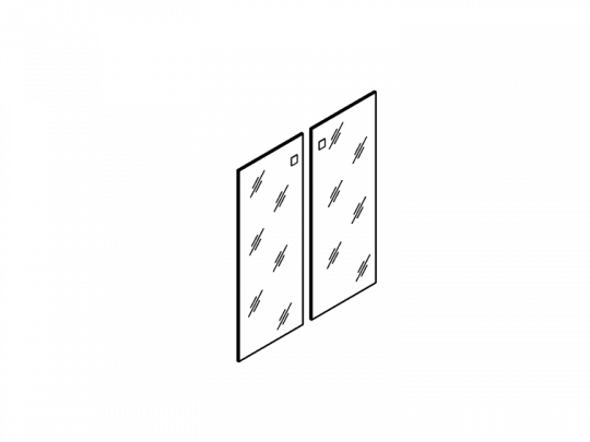 Двери средние (пара) TES284584