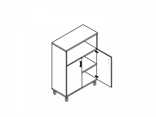 Шкаф средний В420.2
