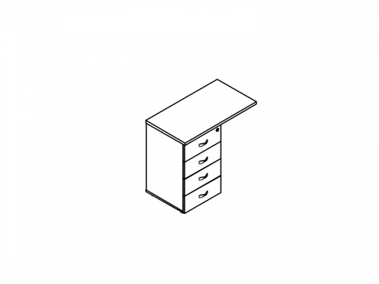 Тумба приставная O.TPU-4