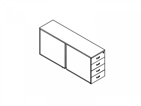 Тумба двойная опорная O.TPO-2.8