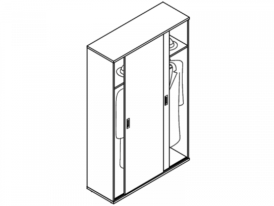 Шкаф-купе для одежды O.SHK-1.3