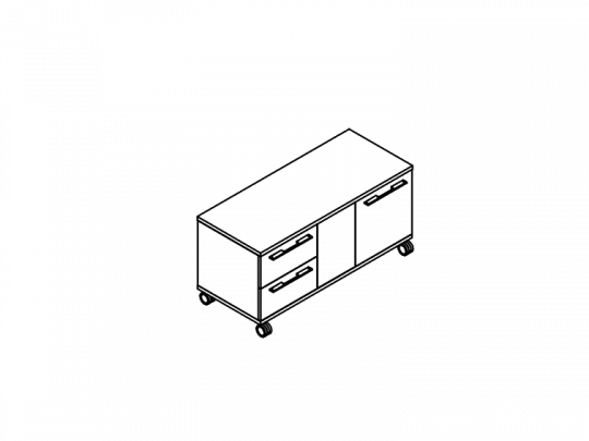 Тумба  мобильная EMP222DX.HGW