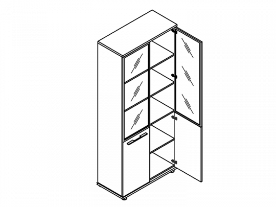 Шкаф высокий EMP402