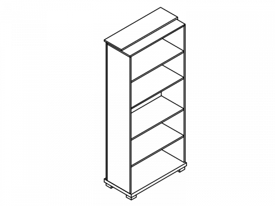 Стеллаж высокий крайний L-67К
