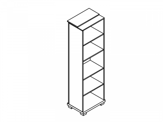 Стеллаж высокий узкий центральный L-57Ц
