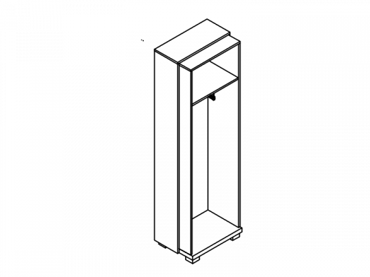 Каркас гардероба отдельностоящий L-56