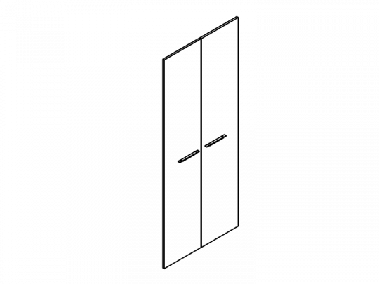 Двери высокие (пара) G-030
