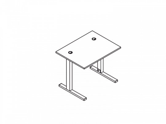 Стол на L-образном каркасе  2MLK.077