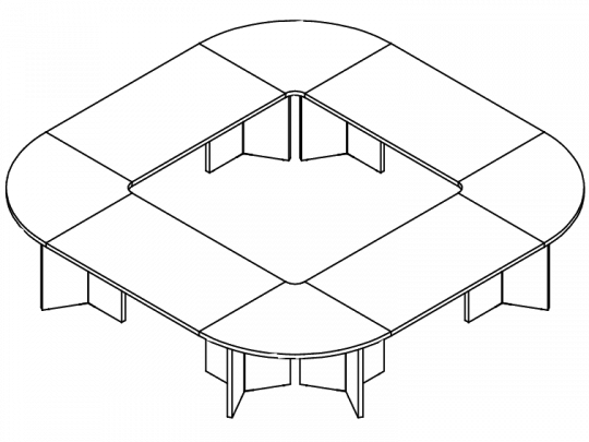 Стол переговоров ConfTab360x360