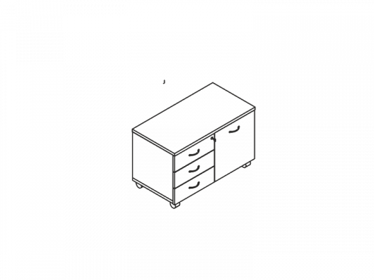 Тумба для оргтехники А4-261