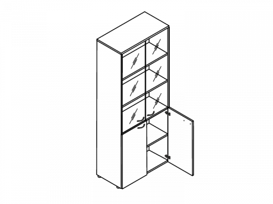 Шкаф высокий А4-9379