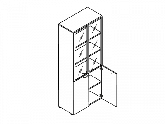 Шкаф высокий А4-9380