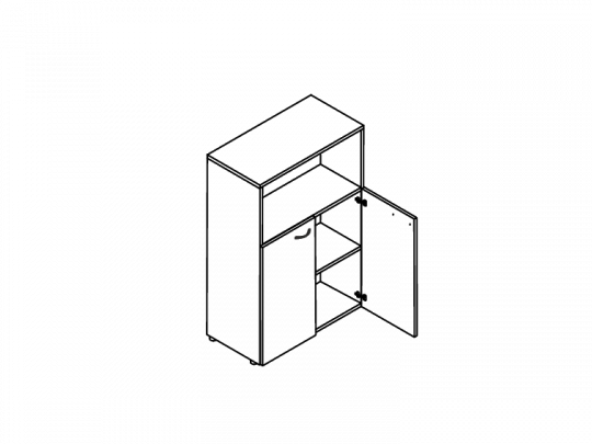 Шкаф средний А4-9363