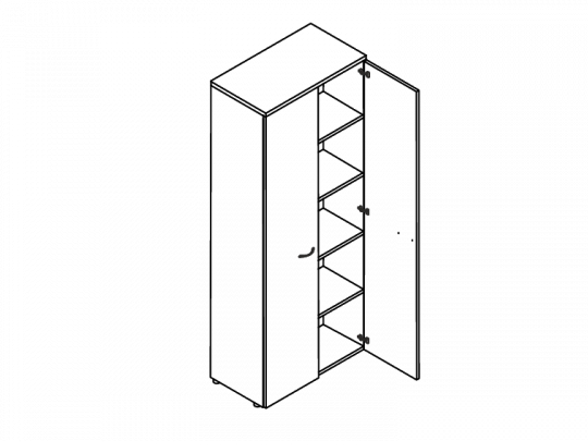 Шкаф высокий А4-9372