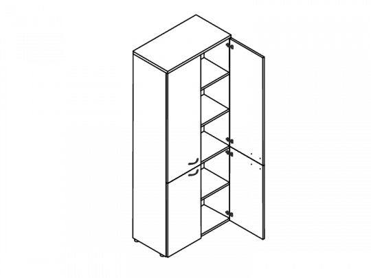 Шкаф высокий А4-9373