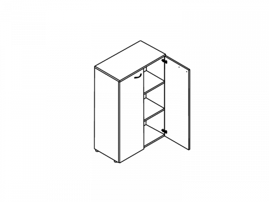 Шкаф средний А4-9364