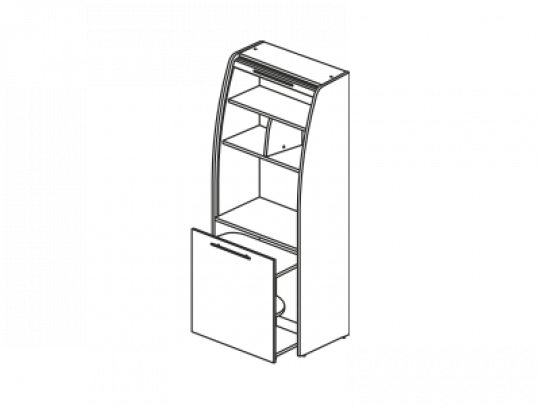 Мини-кухня 800х600х2050 OK-72